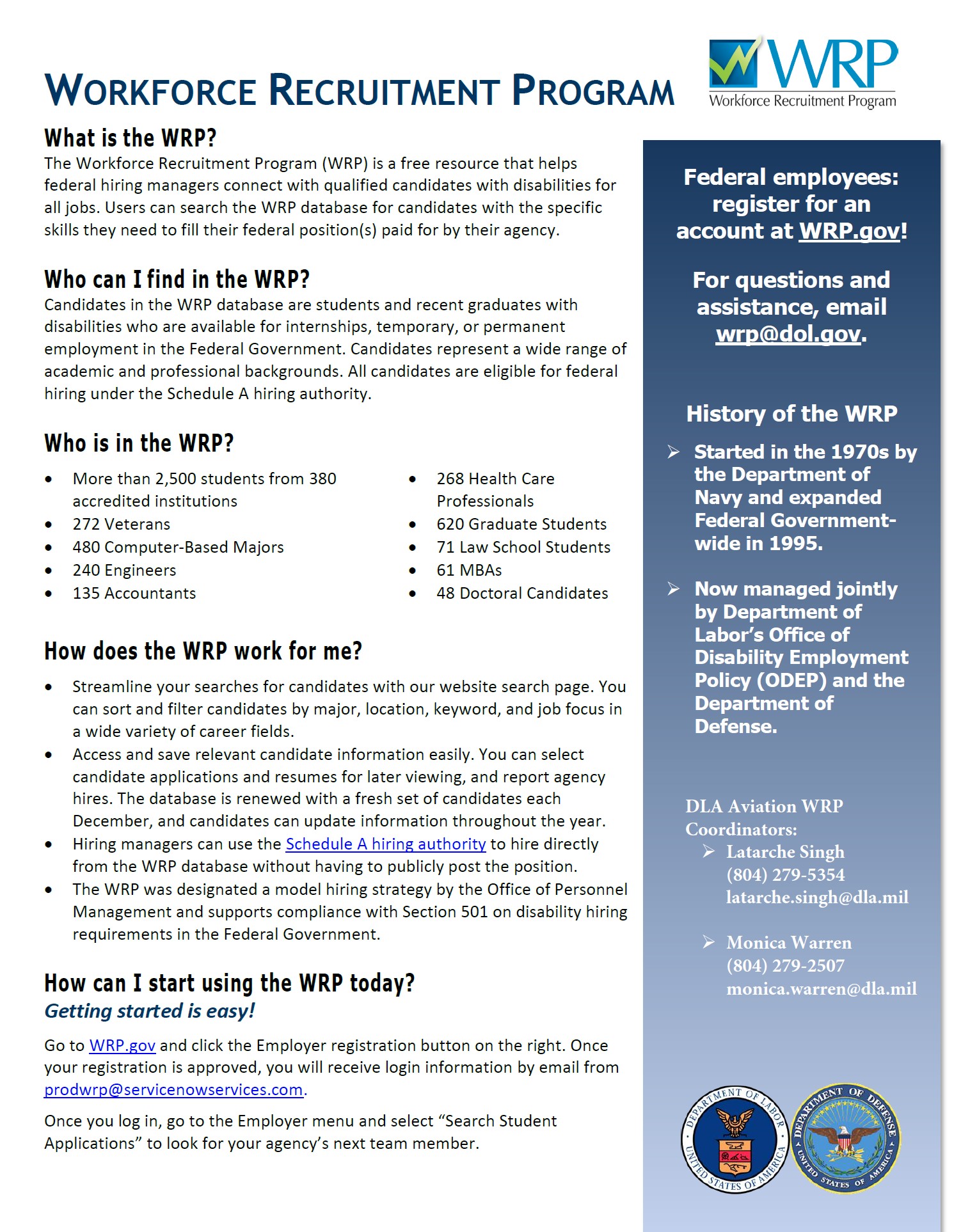 Workforce Recruitment Program Information Mt Gilead FGIM Economic